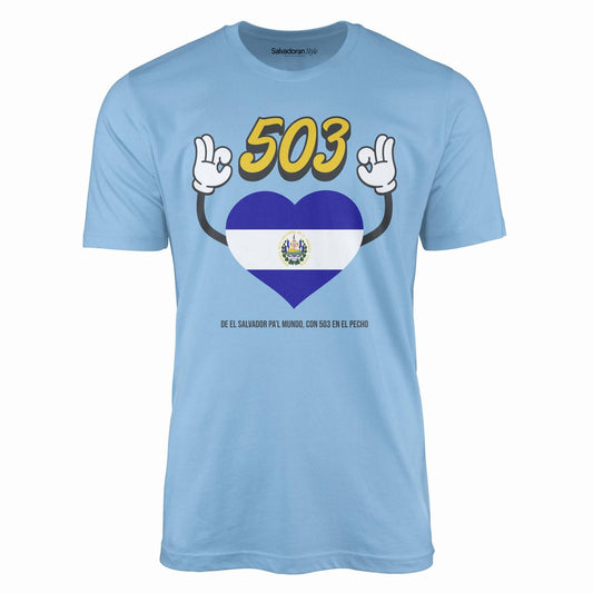 503 El Salvador Heart T-Shirt