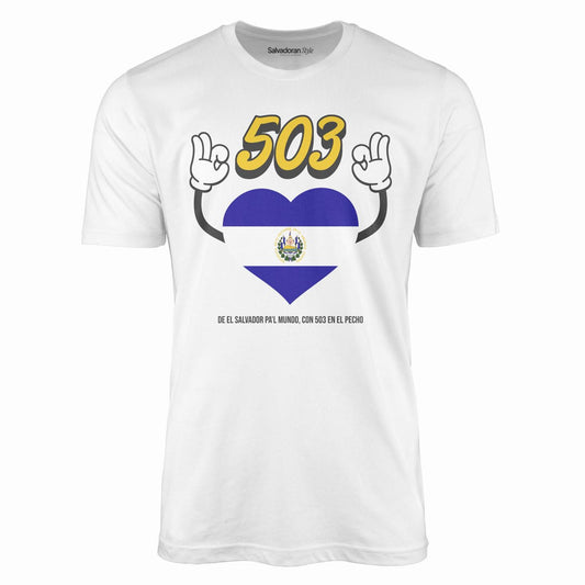 503 El Salvador Heart T-Shirt