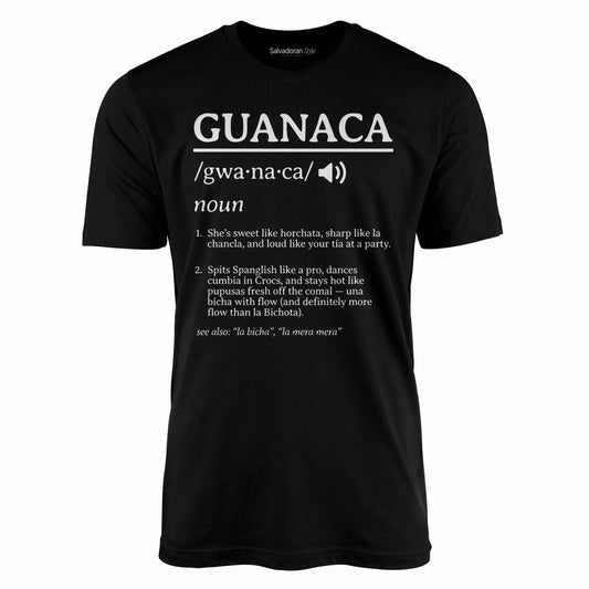 Guanaca Definition T-Shirt-T-Shirt-Black-S-Salvadoran Style