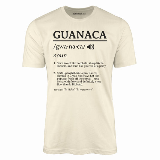 Guanaca Definition T-Shirt-T-Shirt-Natural-S-Salvadoran Style
