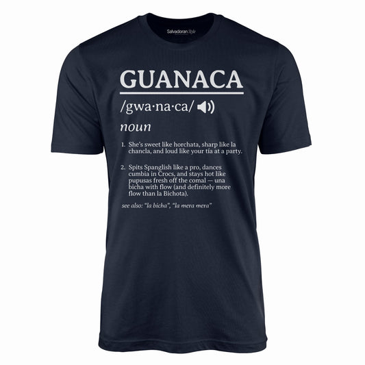 Guanaca Definition T-Shirt-T-Shirt-Navy-S-Salvadoran Style