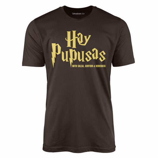 Hay Pupusas T-Shirt-T-Shirt-Brown-S-Salvadoran Style