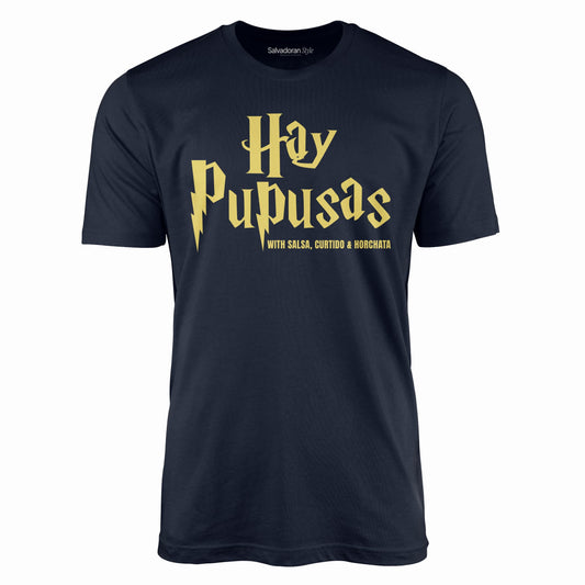 Hay Pupusas T-Shirt-T-Shirt-Navy-S-Salvadoran Style