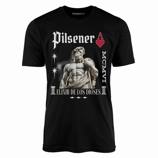 Pilsener El Salvador T-Shirt-T-Shirt-Black-S-Salvadoran Style