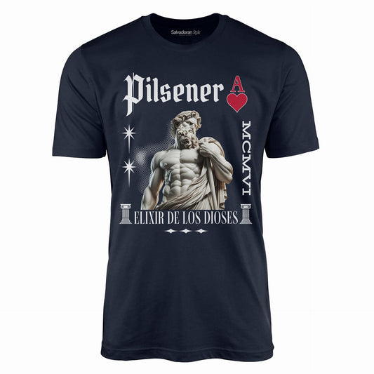 Pilsener El Salvador T-Shirt-T-Shirt-Navy-S-Salvadoran Style