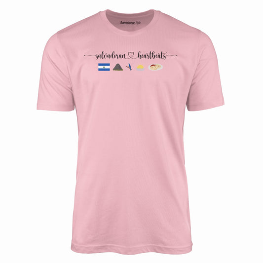 Salvadoran Heart T-Shirt-T-Shirt-Pink-S-Salvadoran Style