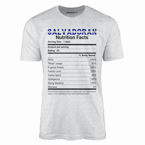Salvadoran Nutrition Facts T-Shirt