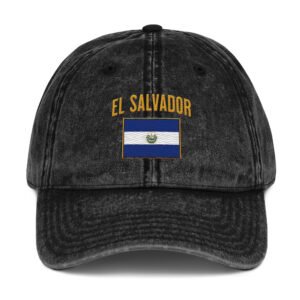 el salvador flag dad hat